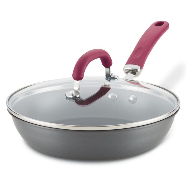 10.25-Inch Create Delicious Hard Anodized Nonstick Induction Covered Deep Frying Pan Cheap