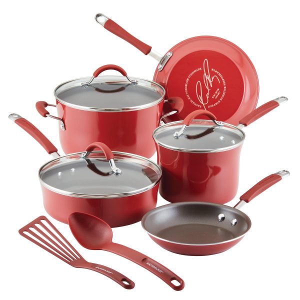 10-Piece Cucina Nonstick Cookware Set Fashion