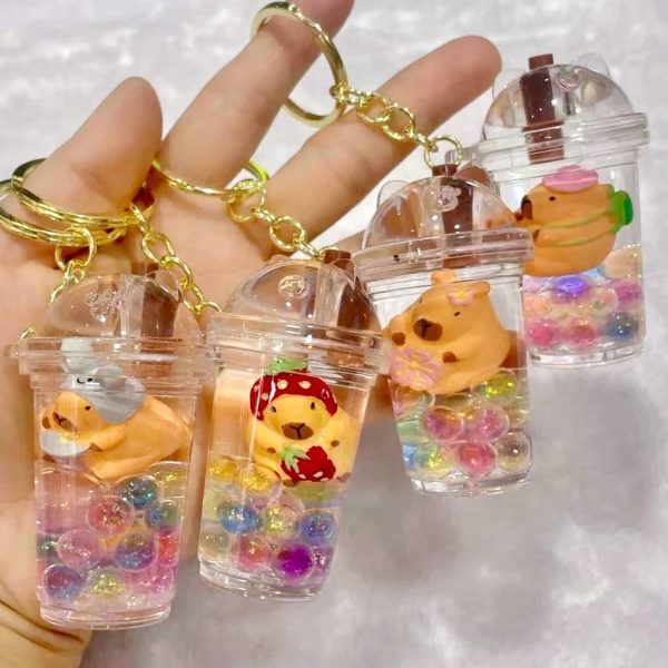 Capybara Boba Floaty Keychain Supply - Image 3