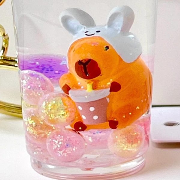 Capybara Boba Floaty Keychain Supply - Image 2